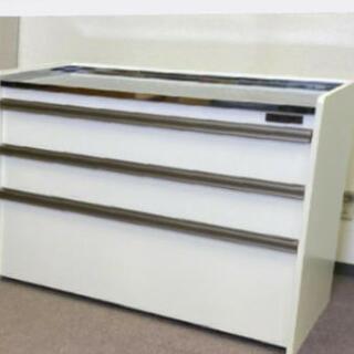 ステンレストップカウンターキッチン キャビネットロータイプタイプ高さ 83.5cm×幅119cm