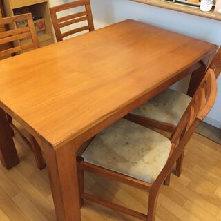 テーブルセット　SCANTEAK（スキャンティーク）受渡し9/2...