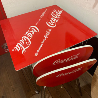 9月末まで】コカコーラ テーブル・チェア セット