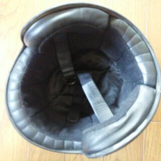 【2個セット】ヤマハ製 フルフェイスヘルメット黒／メーカー不明 ジェット型 つや消し黒 サイズL の画像