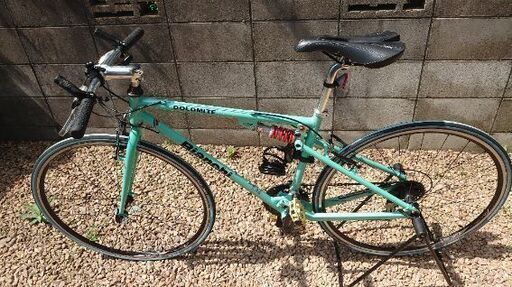 古いBianchiのクロスバイク