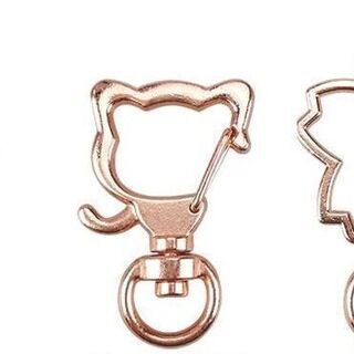 【新品】【3点セット】キーホルダー パーツ 回転カン付 カワイイ...