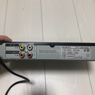 【直接お引き渡し限定】SONY DVP-SR20、DVDプレーヤー