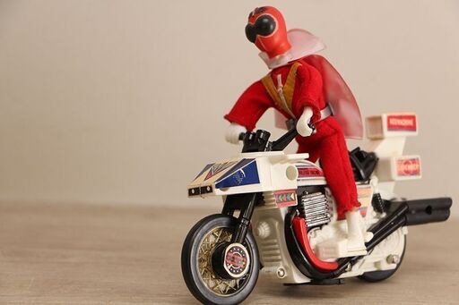 ポピー チャレンジマシーン 冒険オートバイ 秘密戦隊ゴレンジャー　アカレンジャー　レッドマシーン(R2055wY)
