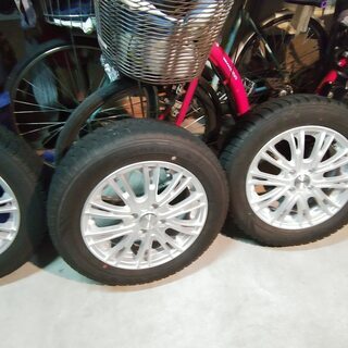 スタッドレスタイヤとアルミホイル４本セット175-65-15　ソ...