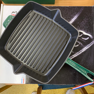 フライパン 廃盤希少 staub アメリカングリル 30cm角型の画像