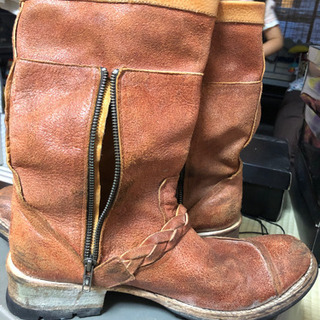 フープディドゥ　レザー ブーツ　ブラウン　サイズ44の画像