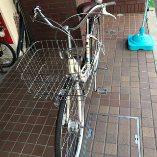 26インチ 外装6段変速 ledオートライト さびにくいステンレスかご付き