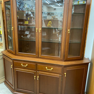 愛品館 江戸川店】マルニ リビングキャビネット リビングボード 飾り棚