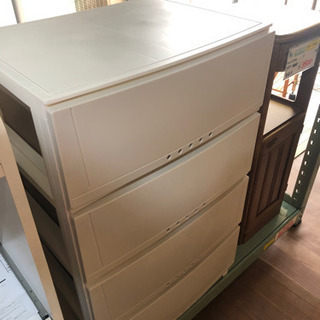 【リサイクルサービス八光　田上店】天馬 チェスト ルームケース 5404 カプチーノ 4段 幅54×奥行42×高さ88cmの画像