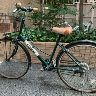 RENAULT・自転車・グリーン＊パンクしてます【無料】