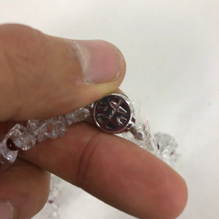 シルバーパーツの天然石ネックレスの画像