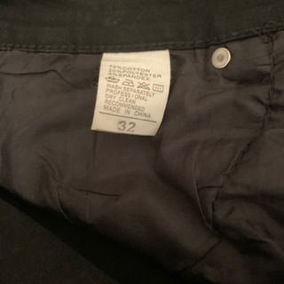 ブラック　ダメージスキニーデニムの画像