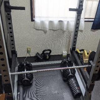 アイロテック　パワーラックHPMセット　バーベル130kg　ベンチ