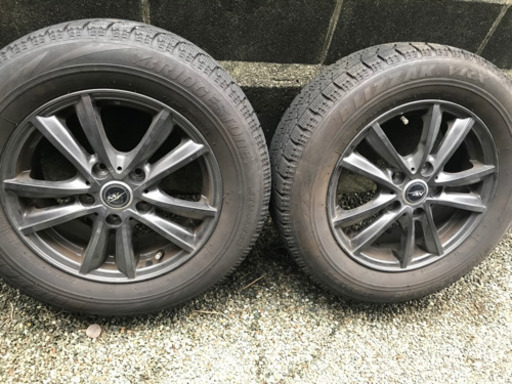 BS スタッドレスタイヤホイール４本セット BRIDGESTONE BLIZZAK VRX 195/65R15 2017年製　プレマシ