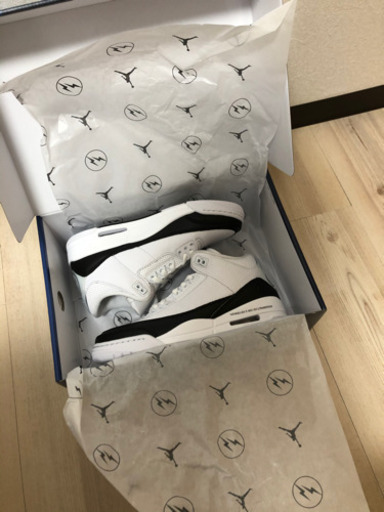 スニーカー 25.5cm air Jordan 3 retro x Flagment