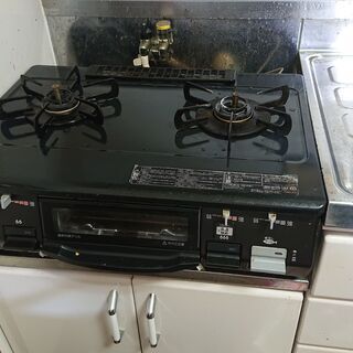 二口ガスコンロ（都市ガス用）あげます