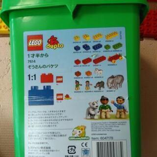 レゴ　デュプロduplo　ぞうさんのバケツ　清掃済　おまけブロック付の画像