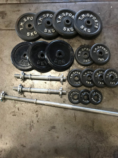 バーベル、ダンベル、ウェイトトレーニングに！