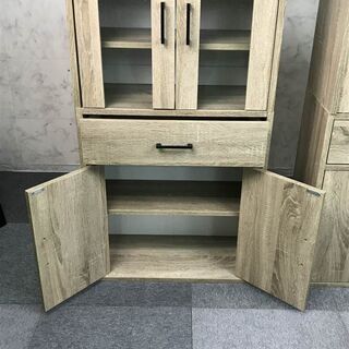 お渡し先決まりました【新品】食器棚120タイプOK【訳あり特価】の画像