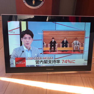 パナソニック　防水テレビ　タッチパネル　ホワイト　お風呂　
