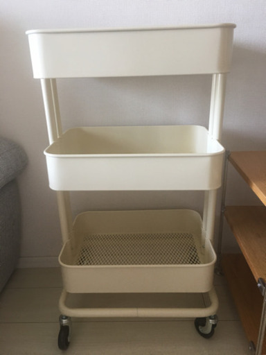 【2個販売完了】IKEA  ワゴン　【美品】