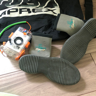 ダイビング用フィンとブーツ他の画像