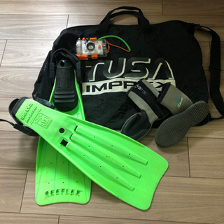 ダイビング用フィンとブーツ他の画像