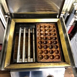 業務用　たこ焼き器　銅板　32穴×2　ですの画像