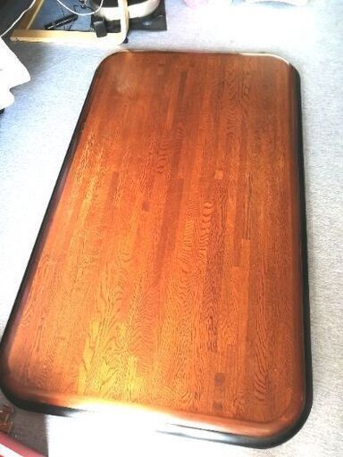 高級　大型家具調コタツ　ローテーブル