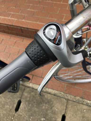 美品 サイモト 27インチ自転車 外装3段ギア LEDオートライト 鍵付き