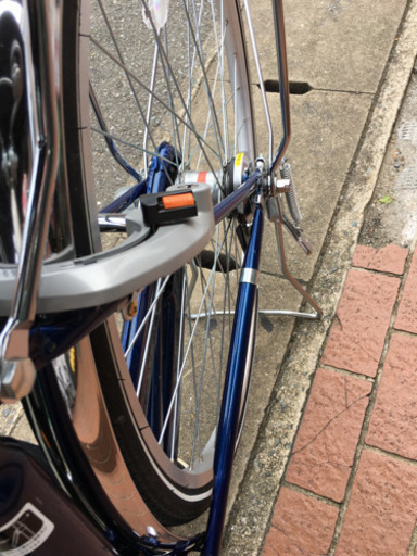 美品 サイモト 27インチ自転車 外装3段ギア LEDオートライト 鍵付き