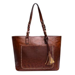 【新品】【ダークブラウン】レザートートバック 通勤通学 A４対応...
