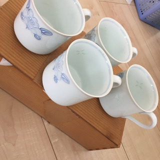 一珍山茶花　有田焼　コーヒーカップ　4客
