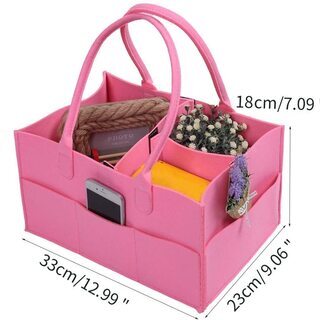 【新品】【ピンク】おむつストッカー ストッカー おむつ オムツストッカー 赤ちゃん オムツ ベビー用品収納 収納 収納ボックスオムツ収納ケース ベビー フェルト収納ケース 大容量 収納ケースの画像