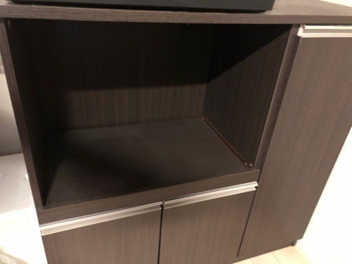 美品❗️ レンジ台　収納棚　炊飯器台　キッチンボード