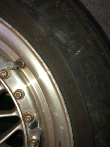 BBS 15インチアルミ　タイヤ付き