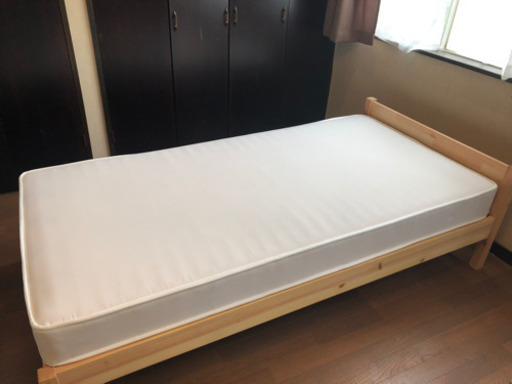 値下げ！MUJI 無印良品 シングルベッド& マットレス 美品