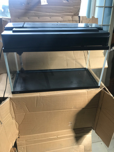 GEX 60センチ水槽(中古) 新品蛍光灯付き！