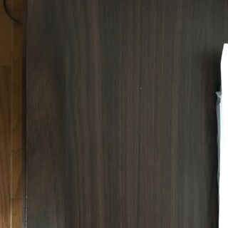 【2セット】ローテーブル座卓デスクロータイプ幅120×50×42/木製机/PCワークデスク/オーク/ダークブラウンの画像