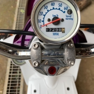ヤマハ　ビーノ　50 sa10j シャッターキー　2スト　実働　キャンディーパープル　リペイント　日立南太田icの画像