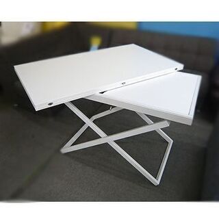 展示品【BoConcept Rubi 昇降式 伸長式 アジャスタブルテーブル】マットホワイト 北欧家具 ボーコンセプト ルビ ダイニングテーブル コーヒーテーブル 昇降テーブル 伸長テーブル 札幌 本郷通店