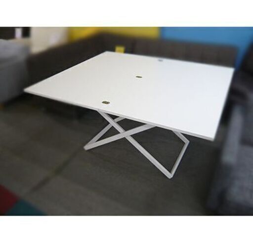 展示品【BoConcept Rubi 昇降式 伸長式 アジャスタブルテーブル】マットホワイト 北欧家具 ボーコンセプト ルビ ダイニングテーブル コーヒーテーブル 昇降テーブル 伸長テーブル 札幌 本郷通店