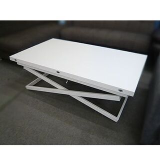展示品【BoConcept Rubi 昇降式 伸長式 アジャスタブルテーブル】マットホワイト 北欧家具 ボーコンセプト ルビ ダイニングテーブル コーヒーテーブル 昇降テーブル 伸長テーブル 札幌 本郷通店
