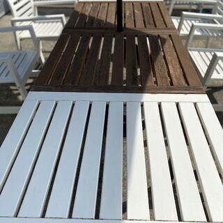 IKEAテーブル　延長タイプの画像