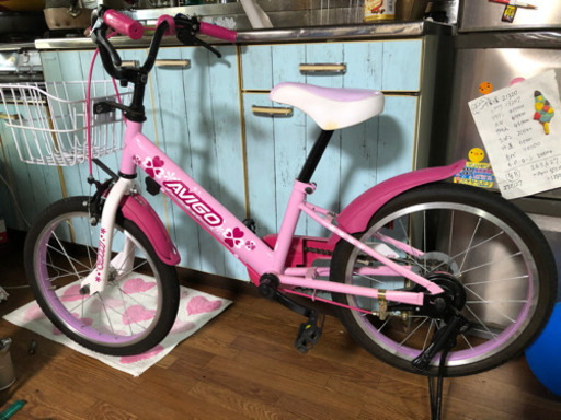 美品です‼️値下げ！新品ワイヤー鍵付き‼️子供用の18インチ自転車売ります！