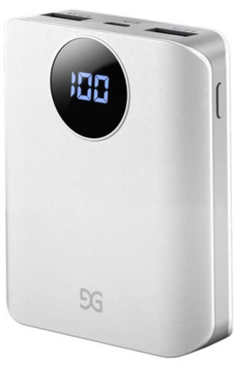 モバイルバッテリー 大容量10000mAh LCD残量表示付き
