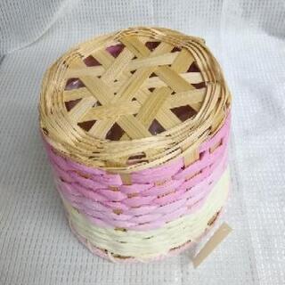 未使用品　竹製品　植木鉢カバーの画像