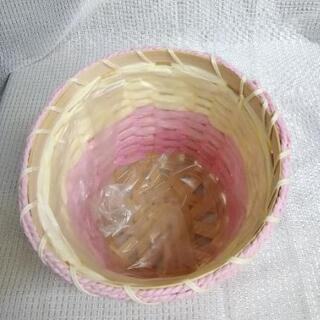 未使用品　竹製品　植木鉢カバーの画像