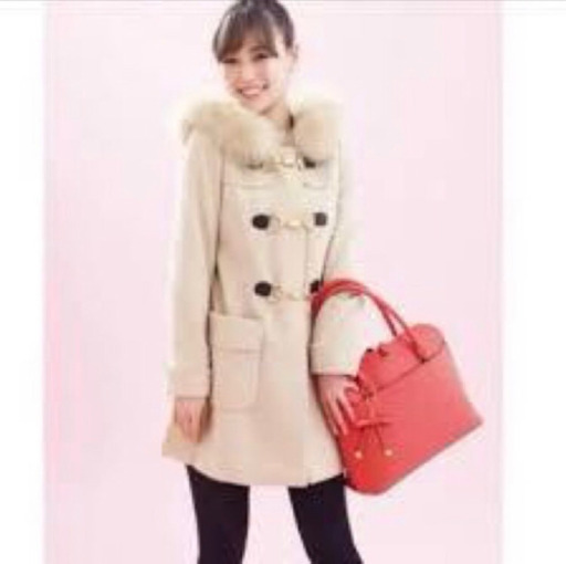 レッセパッセ ダッフルコート ベージュMサイズ